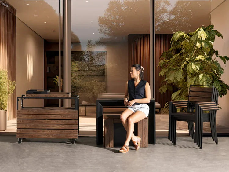 Transformer Outdoor Bar Cart