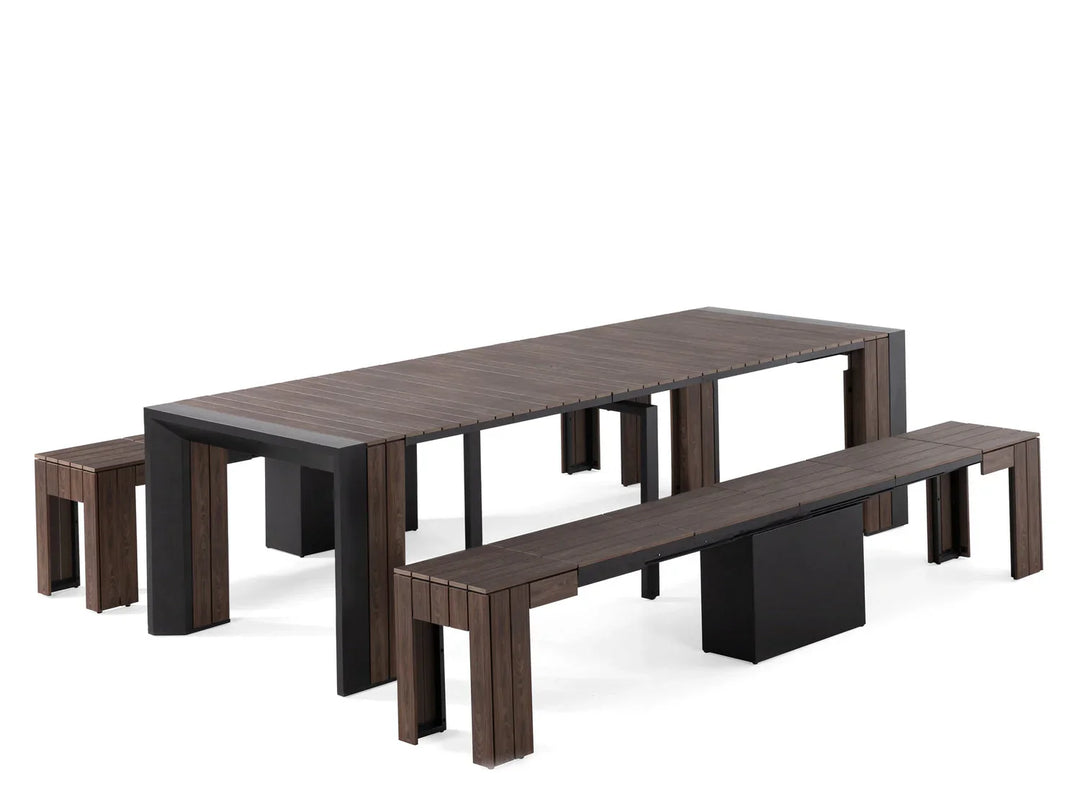 Transformer Outdoor Table Dining Set