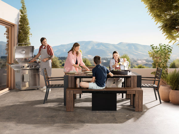 Transformer Outdoor Table Dining Set
