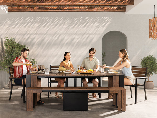 Transformer Outdoor Table Dining Set