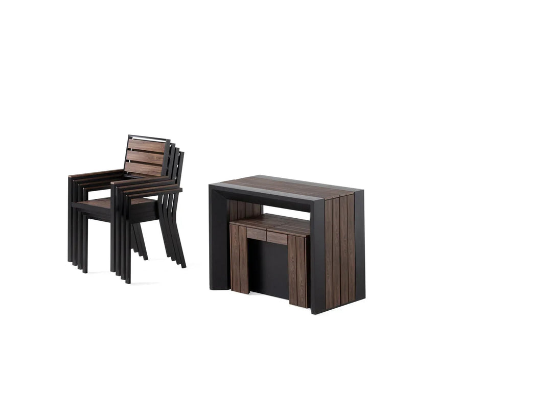 Transformer Outdoor Table Dining Set