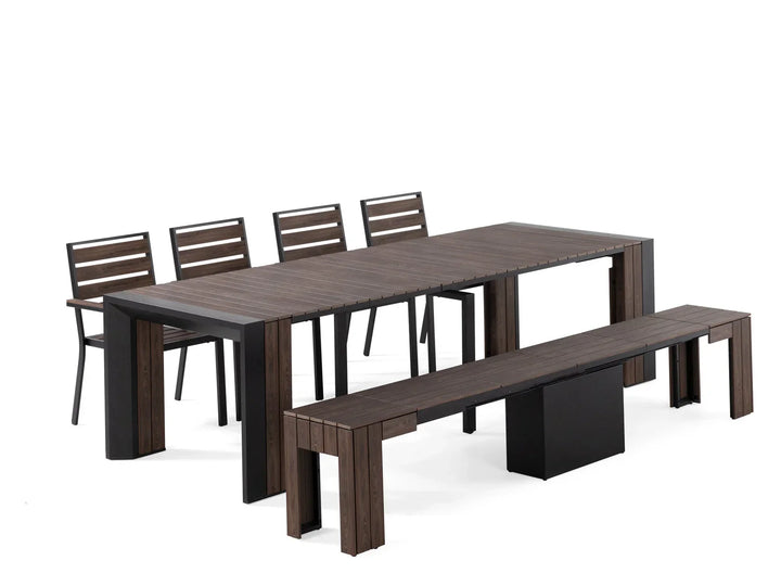 Transformer Outdoor Table Dining Set