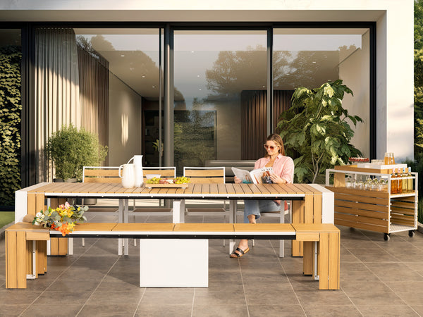 Transformer Outdoor Table Dining Set
