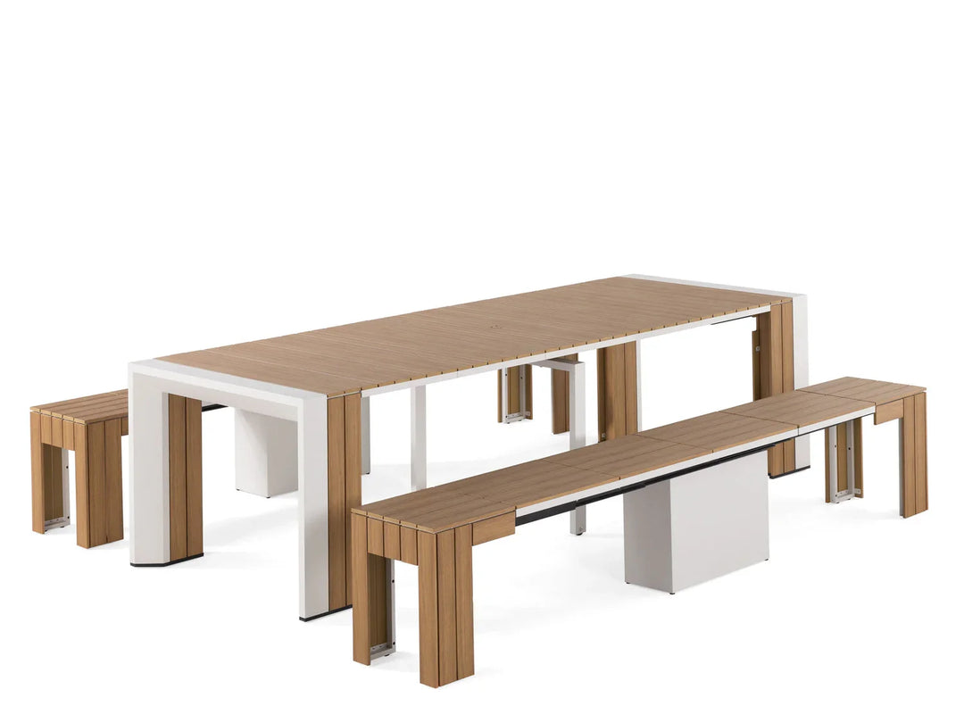 Transformer Outdoor Table Dining Set