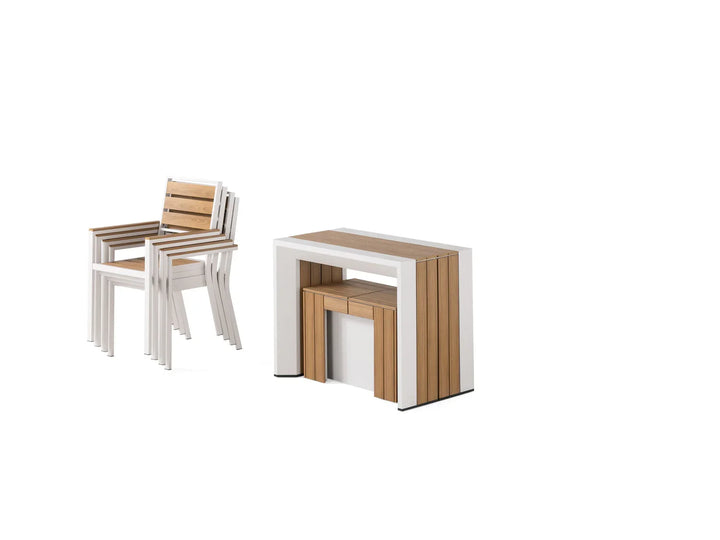Transformer Outdoor Table Dining Set