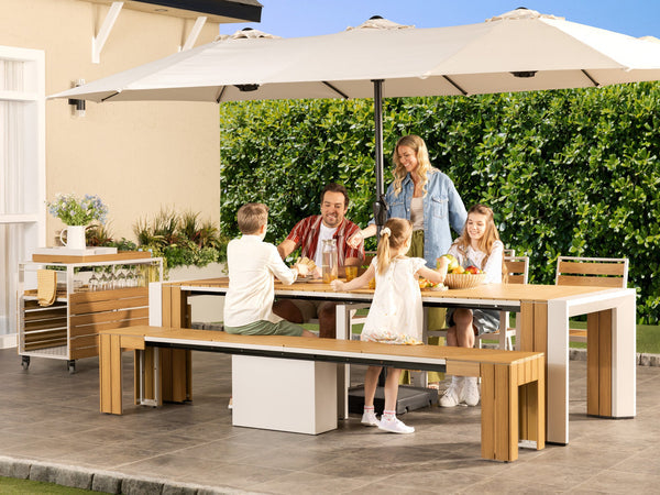 Transformer Outdoor Table Dining Set