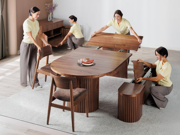 Transformer Table Round Dining Set