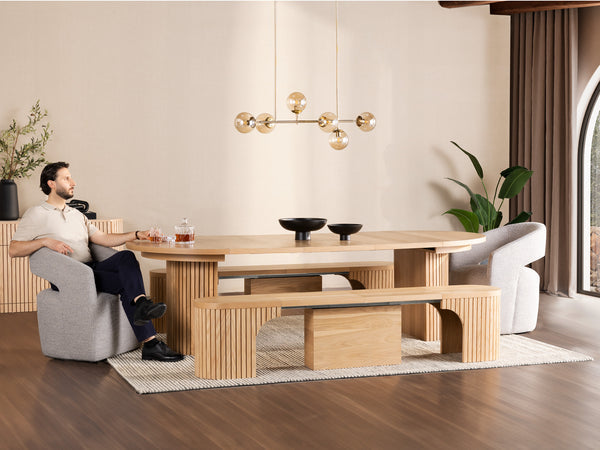 Transformer Table Round Dining Set