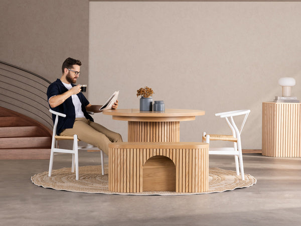 Transformer Table Round Dining Set