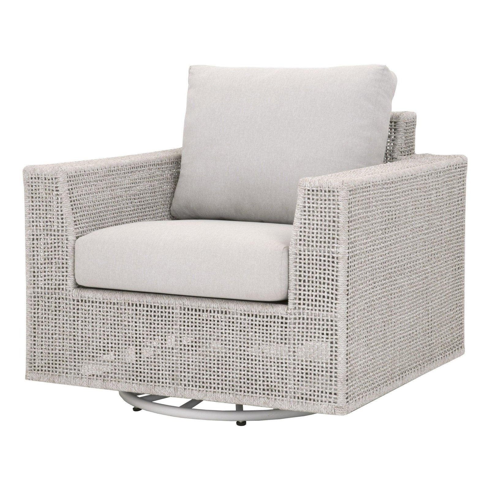 Essentials For Living - Tropez Outdoor Swivel Rocker Sofa Chair - 6843-1SRCK.WTA/PUM | American Home Furniture