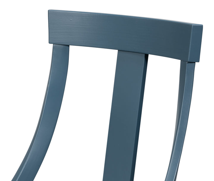 Deco Side Chair,S Blue, White