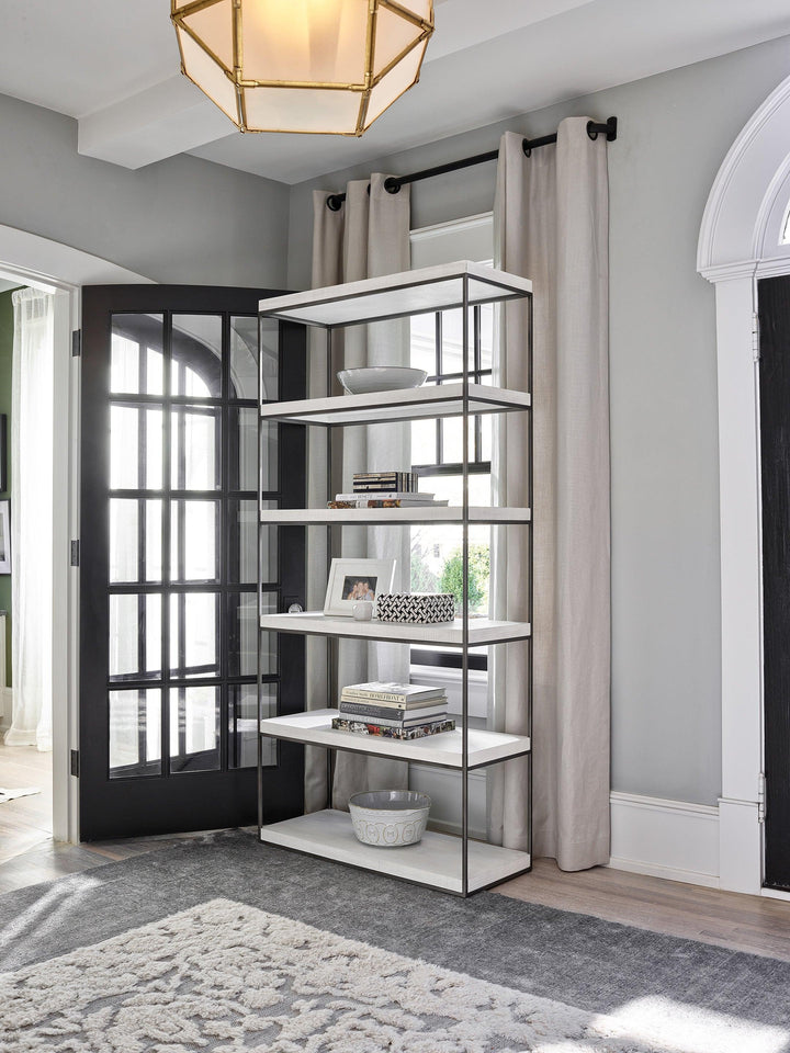 Modern Farmhouse Braxton Etagere - AmericanHomeFurniture