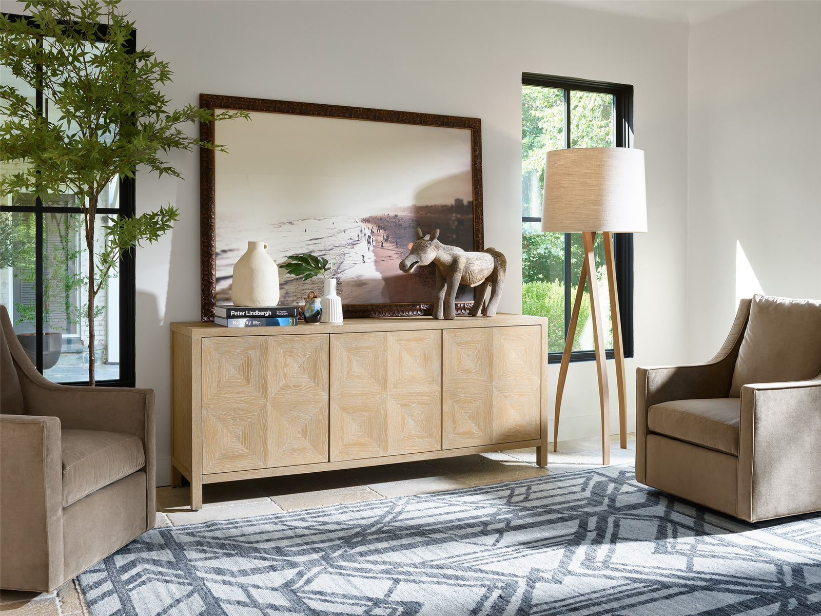 American Home Furniture Universal Furniture Sadie Credenza Buttermilk