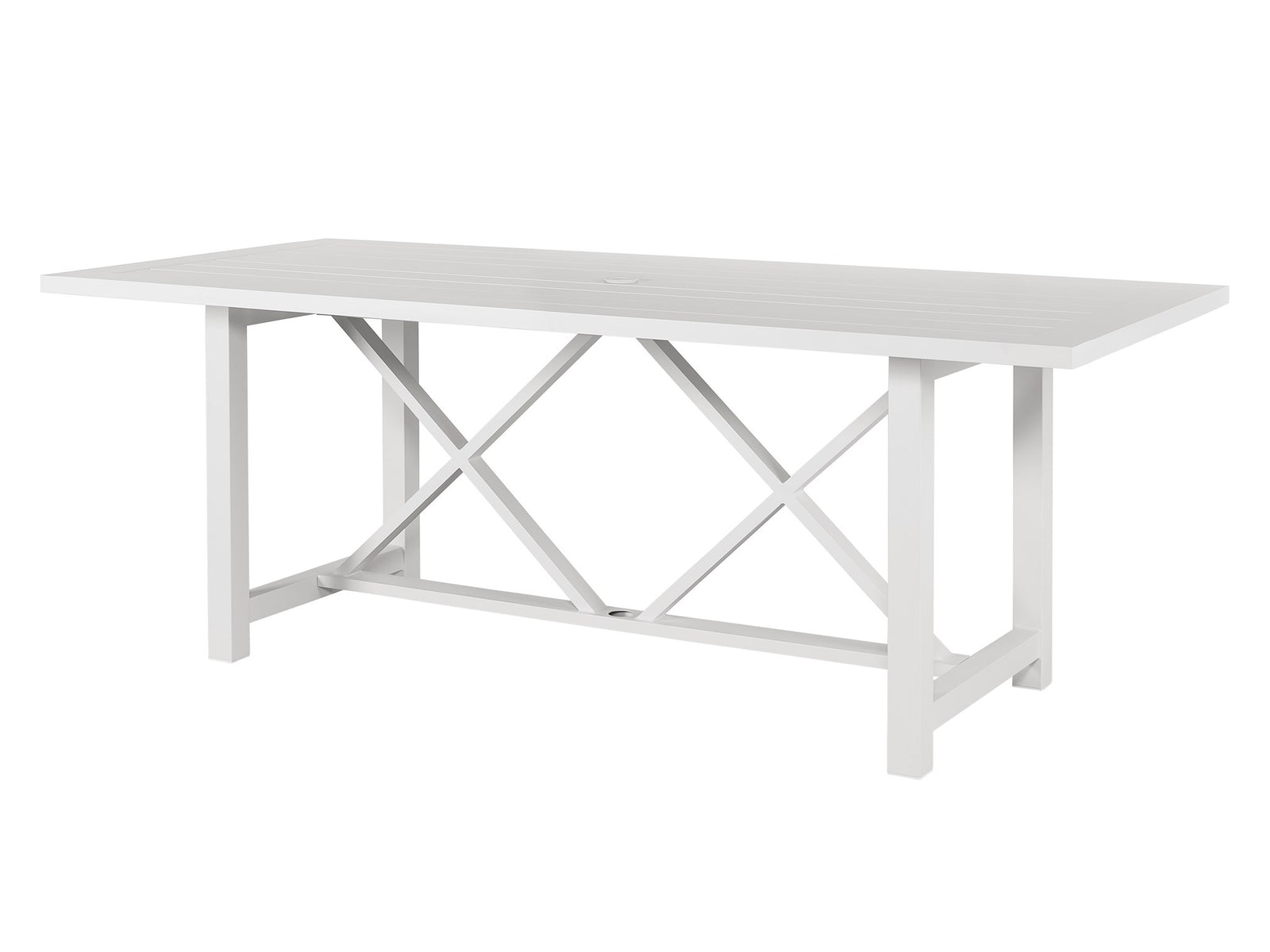 American Home Furniture Universal Furniture Tybee Rectangle Dining Table Chalk Aluminum