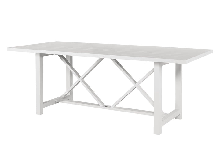 American Home Furniture Universal Furniture Tybee Rectangle Dining Table Chalk Aluminum