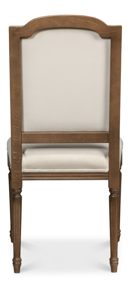 American Home Furniture | Sarreid - Louis Xvi Squared Side Chair Driftwood - Set of 2