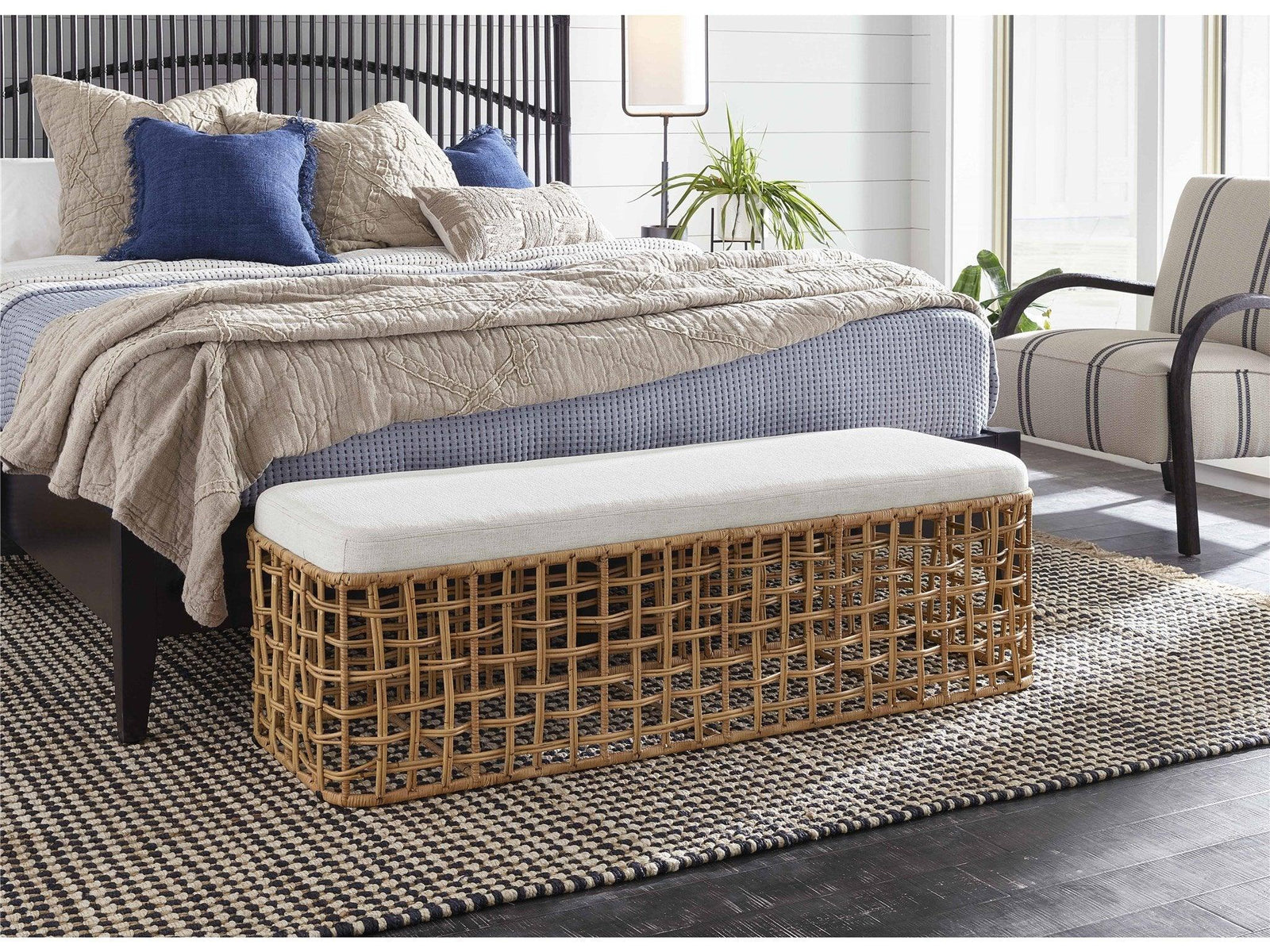 Universal Furniture Getaway Rattan Bench BENCHES