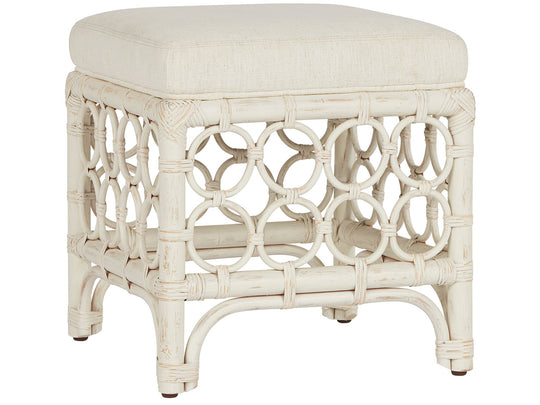 American Home Furniture Universal Furniture Getaway Rattan Stool Egret