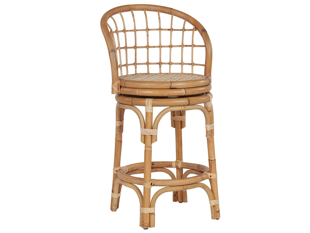 American Home Furniture Universal Furniture Getaway Rattan Counter Stool - Set of 2 Natural Rattan