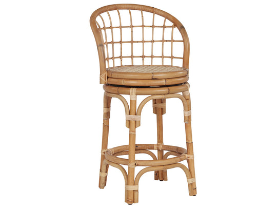 American Home Furniture Universal Furniture Getaway Rattan Counter Stool - Set of 2 Natural Rattan