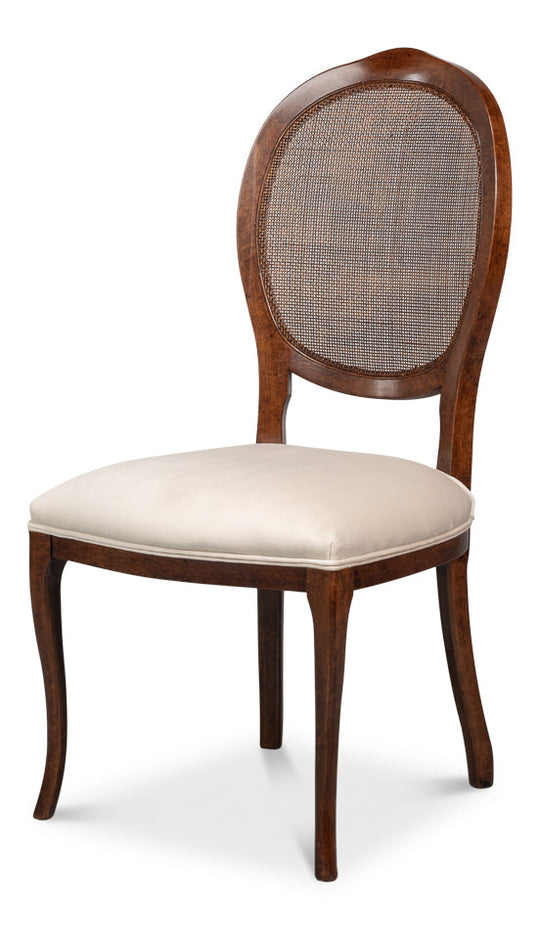 Walnut Frame, Taupe Velvet