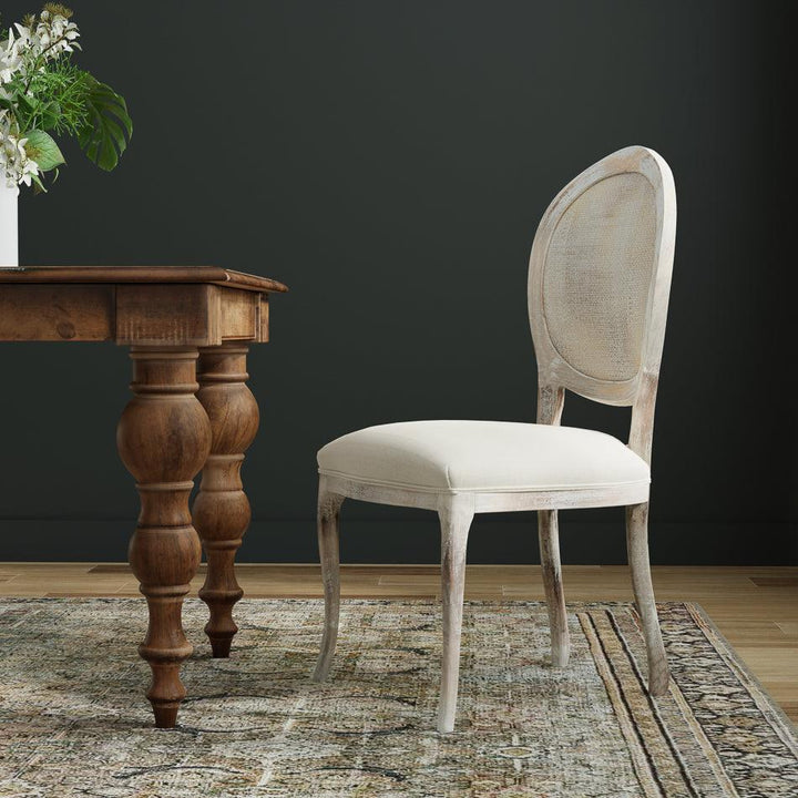 Oval Cane Back Chair - Set of 2