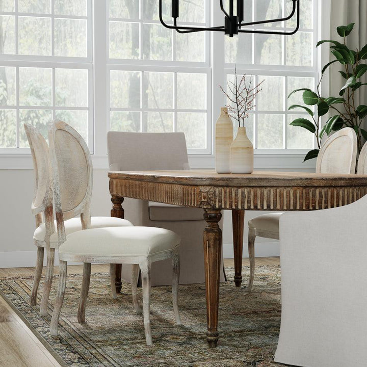 Oval Cane Back Chair - Set of 2