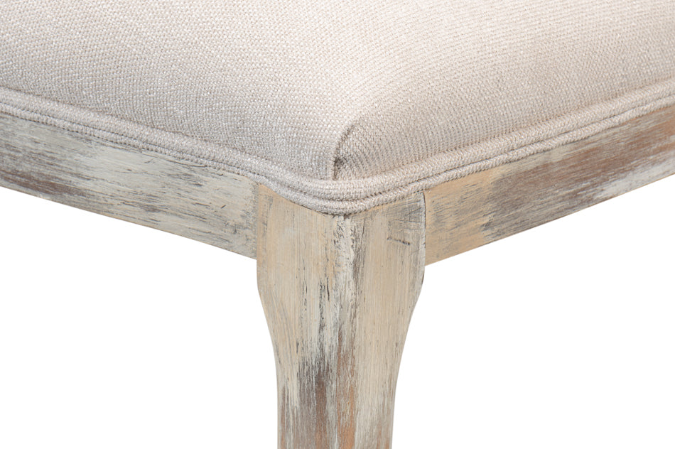 American Home Furniture | Sarreid - Oval Cane Back S/Chair Grey Oak - Taupe - Set of 2