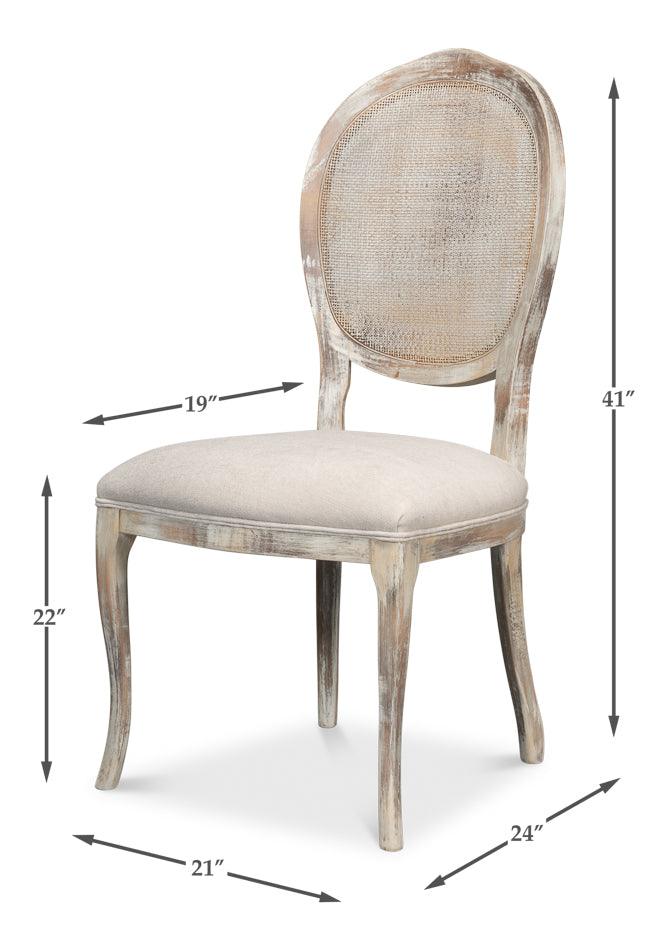 Oval Cane Back Chair - Set of 2