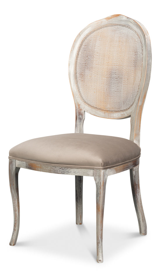 Sarreid Oval Cane Back Side Chair - U093-06TG