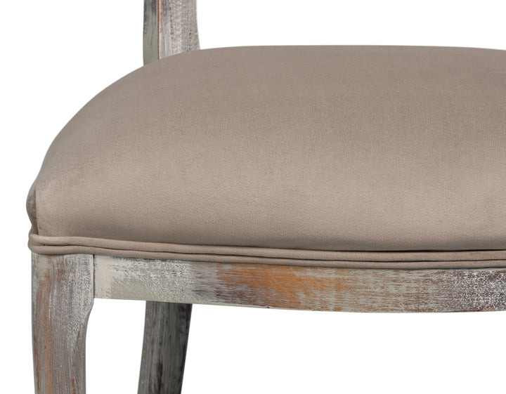Oval Cane Back S/Chair, Grey Oak, Grey