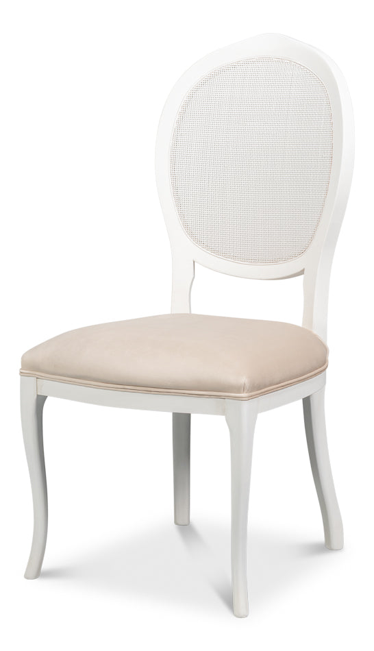 Sarreid Oval Cane Back Side Chair - U093-08TV