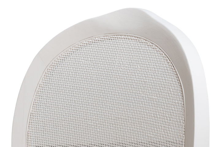 Oval Cane Back S/Chair, Cortina White