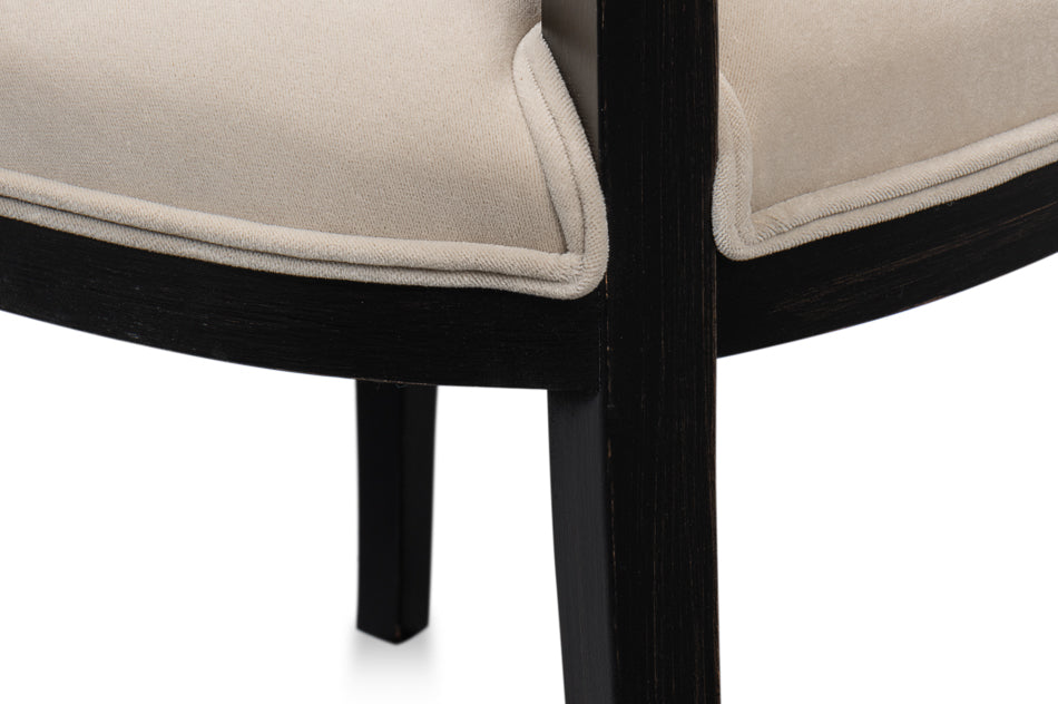 American Home Furniture | Sarreid - Goccia Side Chair - Nero - Banks Organza - Set of 2