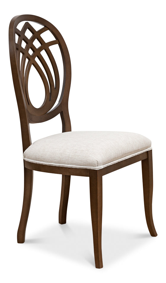 American Home Furniture | Sarreid - Goccia Side Chair - Driftwood - Oatmeal - Set of 2