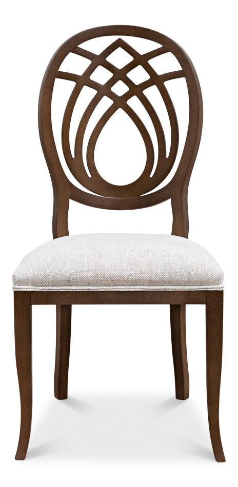 American Home Furniture | Sarreid - Goccia Side Chair - Driftwood - Oatmeal - Set of 2