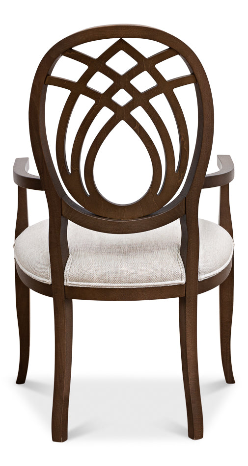 American Home Furniture | Sarreid - Goccia Arm Chair - Driftwood - Oatmeal