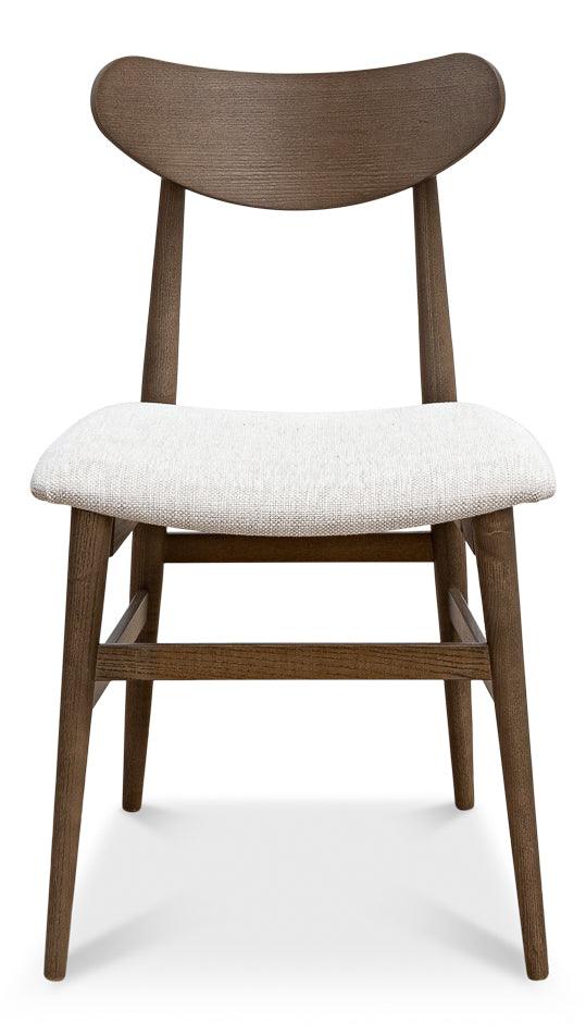 Sarreid Mid-Century Side Chair Driftwood Oatmeal - Set of 2 DINING CHAIRS