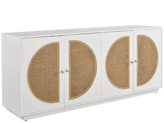 American Home Furniture Universal Furniture Nomad Credenza Cane/Glacier