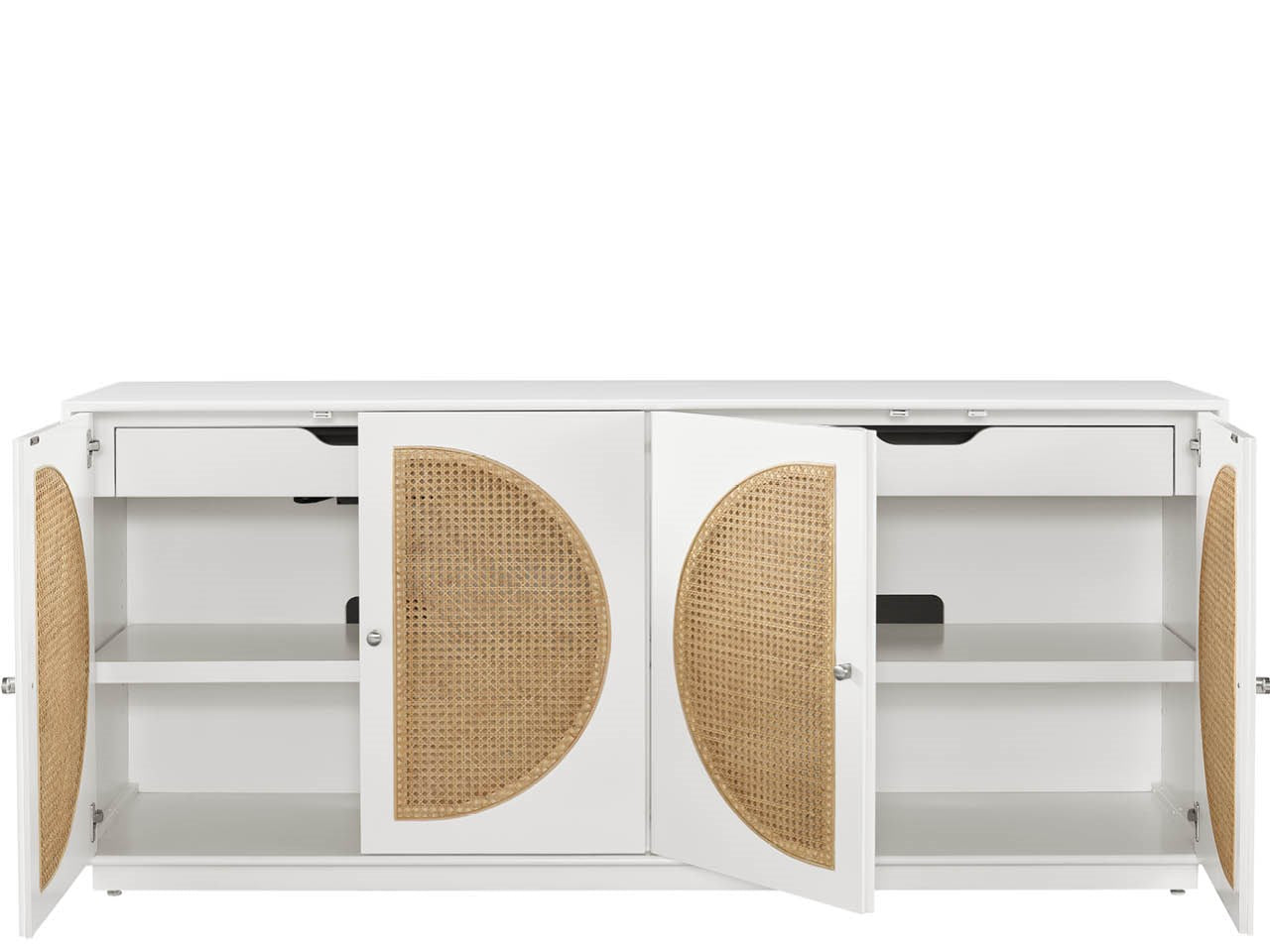 American Home Furniture Universal Furniture Nomad Credenza Cane/Glacier