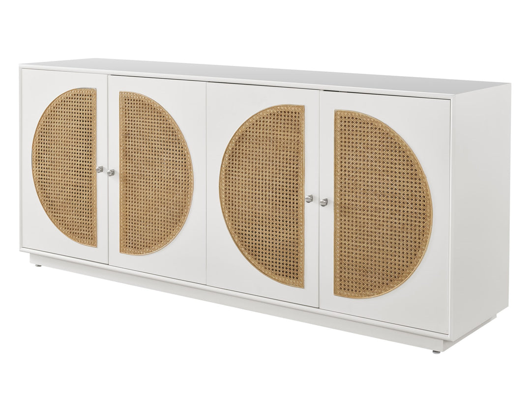 American Home Furniture Universal Furniture Nomad Credenza Cane/Glacier