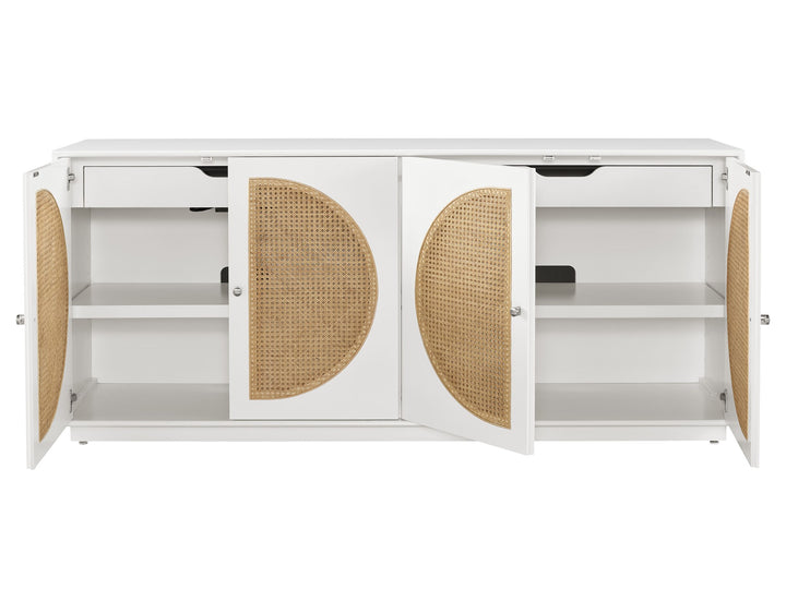 American Home Furniture Universal Furniture Nomad Credenza Cane/Glacier