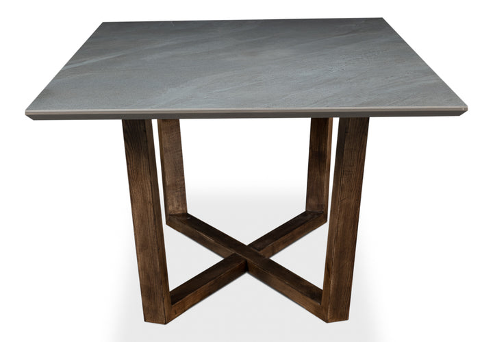 American Home Furniture | Sarreid - Double Pedestal Dining Table