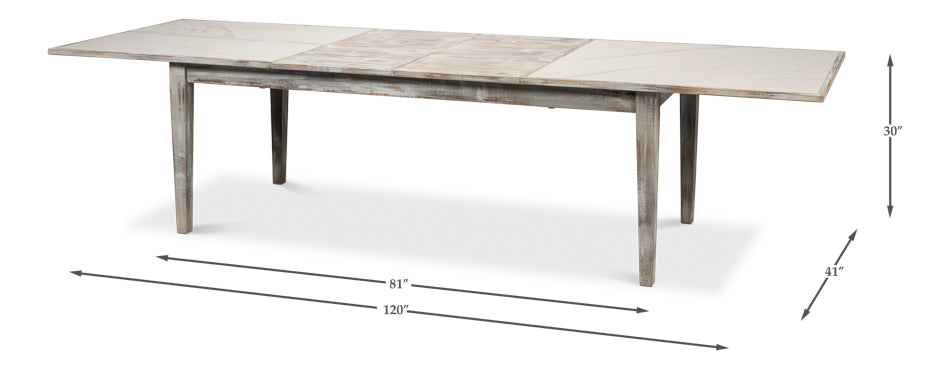 American Home Furniture | Sarreid - Vince Dining Table - Grey Oak