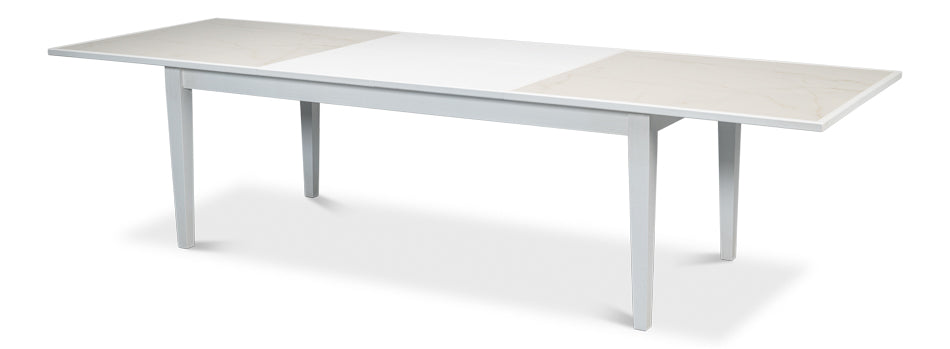 American Home Furniture | Sarreid - Elton Butterfly Dining Table White