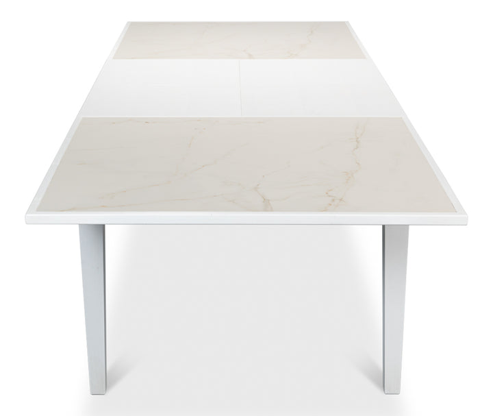 American Home Furniture | Sarreid - Elton Butterfly Dining Table White