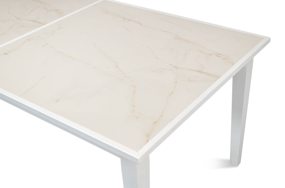 American Home Furniture | Sarreid - Elton Butterfly Dining Table White