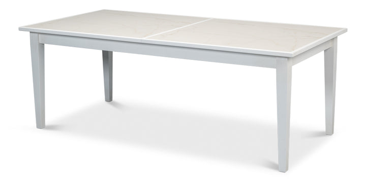 American Home Furniture | Sarreid - Elton Butterfly Dining Table White