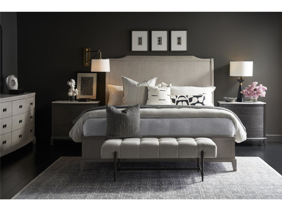 American Home Furniture Universal Furniture Bench Soft Matte Black
