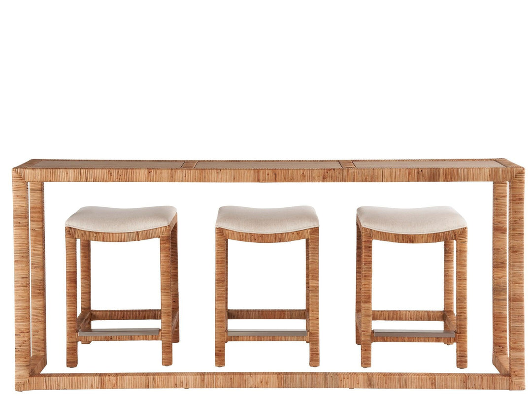 Console Eith Stools Universal Furniture Weekender Sandbar Console with Stoo - U330803 ...